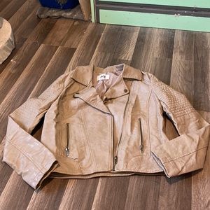 Light Brown/ Tan biker jacket